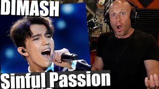 First time Reaction amp Vocal Analysis DIMASH Greshnaya strast Sinful passion by AStudio [upl. by Einhpad953]