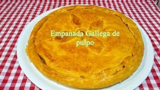 Cómo hacer empanada Gallega de pulpo receta [upl. by Llennaj]