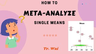 How to Metaanalyze Single Means [upl. by Inol]