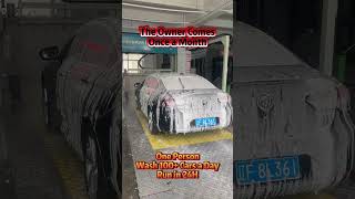 Fully automatic contactless car wash with undercarriage and wheel cleaning carwash carcleaning [upl. by Earesed]