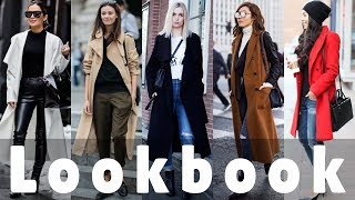 How To OversizedLong Coat Style  Winter 2018 Fashion Lookbook [upl. by Verna]