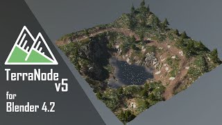 Blender Terrain Modifiers  TerraNode v5 for Blender 42 [upl. by Aynod952]