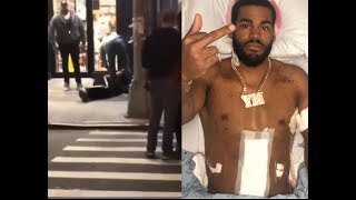 Supreme Bully YM BAPE Gets Shot In The Body Outside Studio In Nyc STILL SAYS FUK Supreme [upl. by Sirronal]