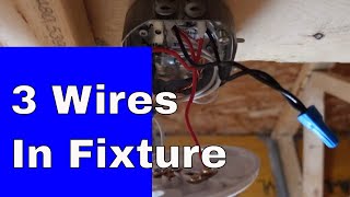 How To Wire A Light Fixture With Red Black And White Wires [upl. by Ibed987]