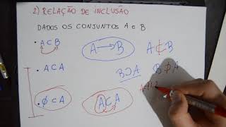 Aula 3  Conjuntos Subconjuntos e Relação de Inclusão [upl. by Auot681]