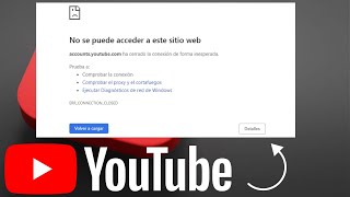 No se puede acceder a este sito web ERROR en YouTube Solución [upl. by Sinnel]