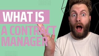 The Truth about what a Contract Manager is [upl. by Rochette]