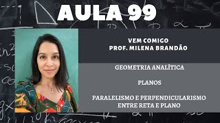 Paralelismo e Perpendicularismo entre reta e plano [upl. by Lothaire146]