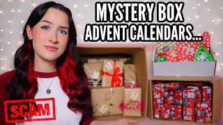 I Bought MYSTERY BOX ADVENT CALENDARS From Etsy [upl. by Lila]