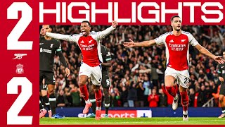 HIGHLIGHTS  Arsenal vs Liverpool 22  Premier League  Saka van Dijk Merino Salah [upl. by Ahsait358]