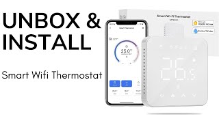 Smart Underfloor Wifi Hearting Thermostat Installation Meross [upl. by Apthorp122]