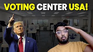 Voting Center or Polling booths in USA How is voting done in America [upl. by Yanrahs]