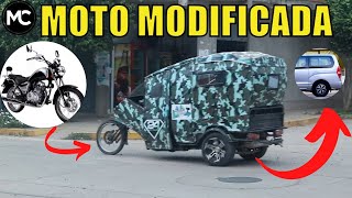 Moto modificada a trimoto tipo trike motocarro [upl. by Friedly698]