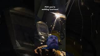 What are your thoughts on overhead welding Leave a comment below 👀 [upl. by Thielen]