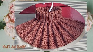 How to Knit Neck Warmer Neck Warmer Knitting Tutorial [upl. by Yerffoeg]