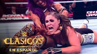 Ronda Rousey vs Sasha Banks Royal Rumble 2019 [upl. by Ikkim428]