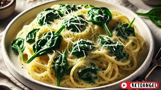 Creamy Carbonara with Spinach A Healthy Twist on a Classic [upl. by Anilyx846]