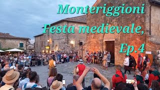 Monteriggioni Festa Medievale 2024  Lotta dei cavalieri medievale [upl. by Nnainot574]