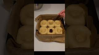 Making sweet bread with rasberry jam dough bread breakfast [upl. by Llenrev964]