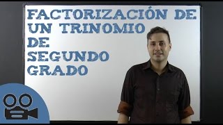 Factorización de un trinomio de segundo grado [upl. by Jehovah]