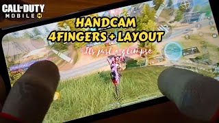 4 finger claw  Handcam  Best Layout  Call of Duty Mobile  Battle Royale  Tips and Tricks [upl. by Swope]