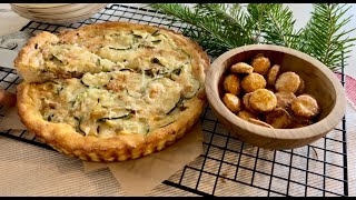 Quiche w Ground Beef amp Zucchini Flaky Pie Crust [upl. by Nnylylloh]