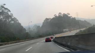 BMW F30 328i Msport M performance at Karak highway Gombak  Bentong [upl. by Evey]