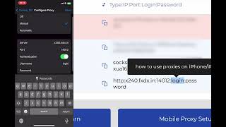 How to use an HTTP proxy on an iPhoneiPad [upl. by Ailelc233]