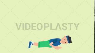 Man Doing Push Ups Animation MOV amp GIF [upl. by Anailli]