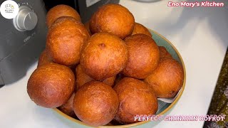 How to Make Ghanaian Bofrot Authentic Street Snack Recipe [upl. by Kurys]