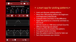 smart Pattern the smart app for fingerstyle picking patterns [upl. by Novad]