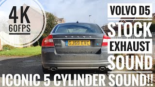 2009 Volvo D5 205bhp STOCK EXHAUST SOUND [upl. by Dowski]