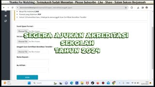 CARA MENGAJUKAN PERPANJANGAN AKREDITASI SEKOLAH [upl. by Onitsuaf315]