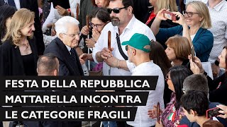 2 giugno Il Presidente Mattarella nei giardini del Quirinale [upl. by Cope]