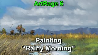 ArtRage 6 Digital Landscape Painting  How to Paint Grass amp Water [upl. by Lucania223]