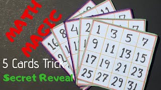 5 Cards Amazing Math Magic Secret Revealed [upl. by Chrisse]