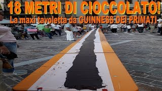 La tavoletta di cioccolata da guinness dei primati a Tolmezzo per Chocomoments [upl. by Aicil331]