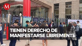 Continúan protestas de trabajadores del Poder Judicial en CdMx juez ordena no reprimirlos [upl. by Baldridge54]