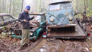 Stuck in Mud Is the Vw Bus Out  Will the Kombi Ever Get Rescued [upl. by Odlabso]