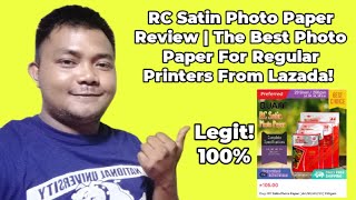 RC Satin Photo Paper Review  The Best Photo Paper  Teacher Kevin PH [upl. by Jb995]