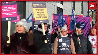 Nurses on the picket line explain why they are striking today  quotThe wards are horrendousquot [upl. by Llerihs538]