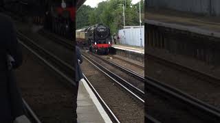 steamlocomotive train britannia 70000 Britannia arriving at Canterbury East station [upl. by Treboh774]