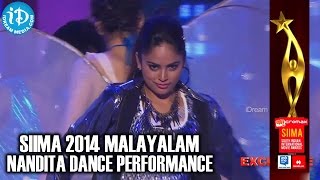 Malayalam Actress Nandita Dance Performance  SIIMA 2014 Malaysia [upl. by Ainessej]