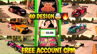 FREE ACC CPM❤ 40 DESIGNS🤯 Best designed cars🔥  RehansClips [upl. by Sagerman]