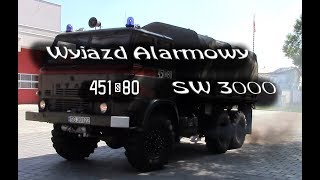 Wyjazd Alarmowy 451S80 SW 3000 Star 266  451M1 AP 70008  JRG 1 Gliwice [upl. by Kotta114]