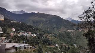 Dhauladhar view from McLeod Ganj Dharamshala Himachal Pradesh India  slowmotion [upl. by Kall]