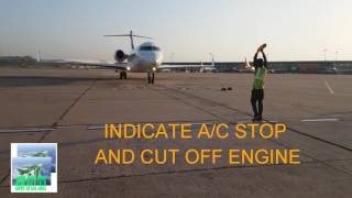 AIRCRAFT MARSHELLING UNIQUE PROCEDURE [upl. by Udele]