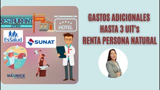 GASTOS DEDUCIBLES PERSONA NATURAL HASTA 3 UITS  2021  2022  SUNAT [upl. by Oravla]