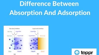 🛑 Difference between adsorption and absorption [upl. by Eittam952]