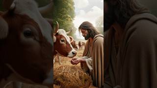 Jesus Feeds Animals funny animals farming help jesuschrist jesus bible religion viral [upl. by Nussbaum465]